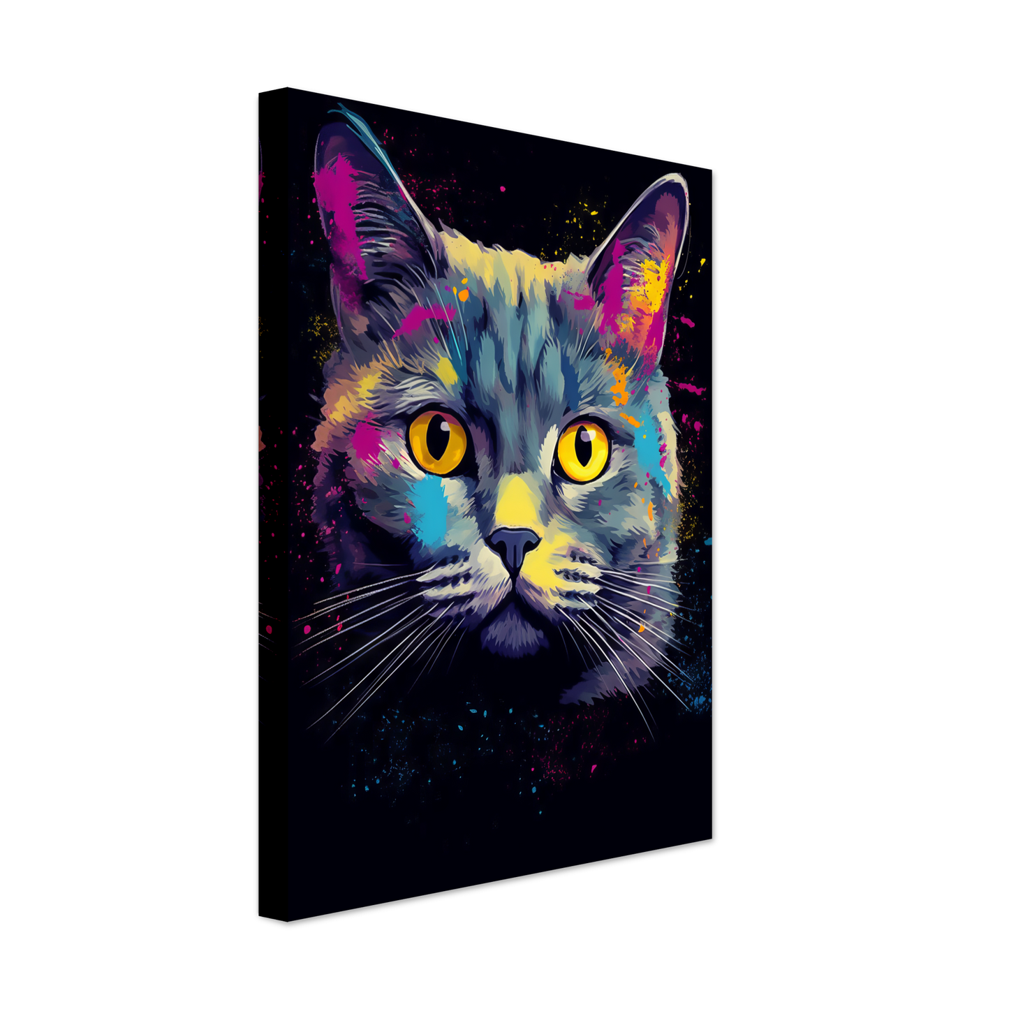 Katze Britisch Kurzhaar (BKH) Pop-Art (CAT19)