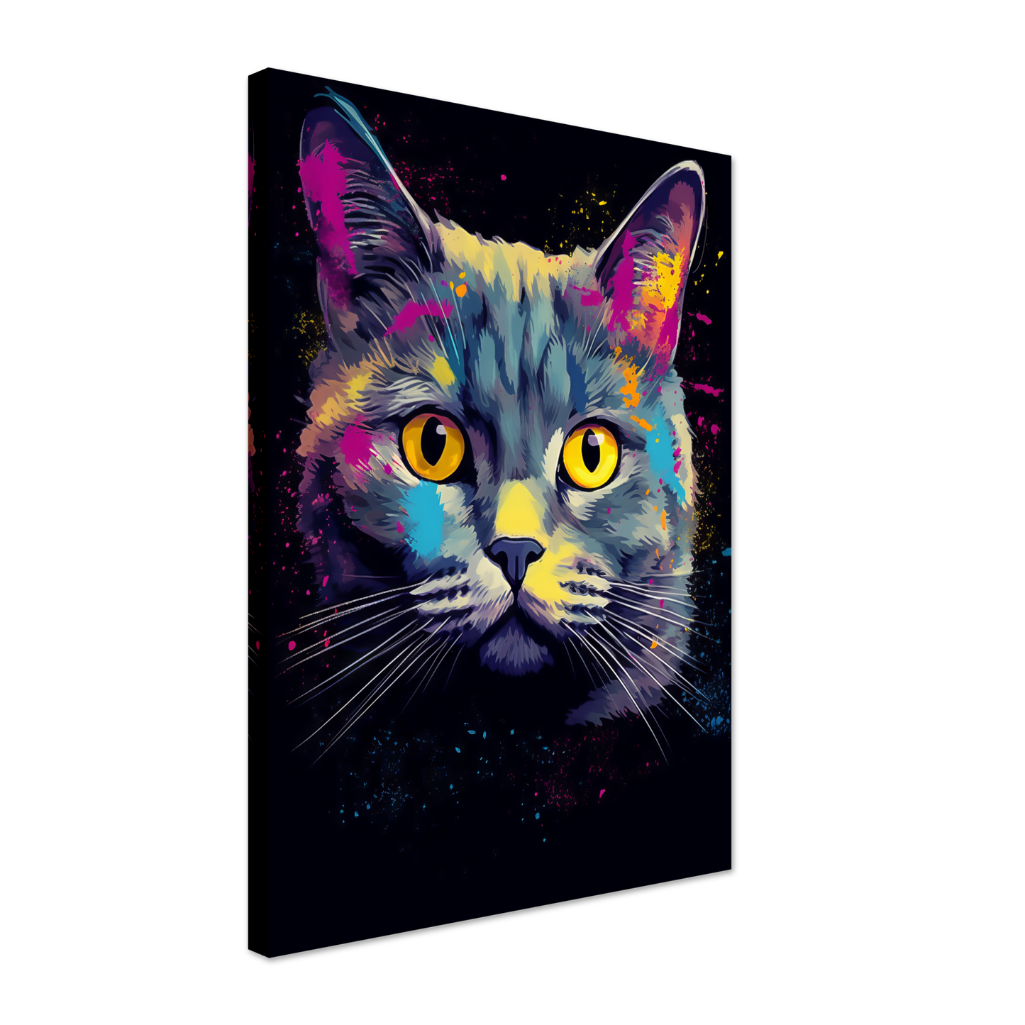 Katze Britisch Kurzhaar (BKH) Pop-Art (CAT19)