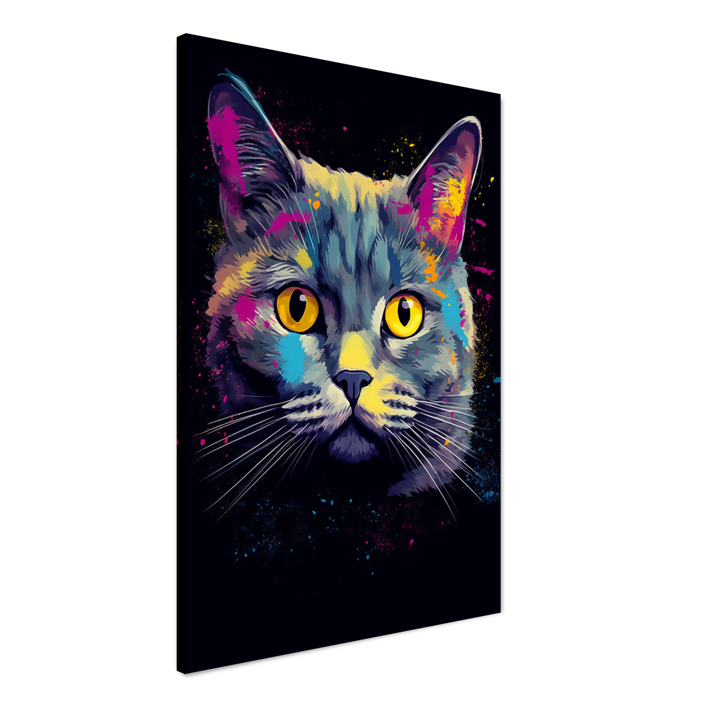 Katze Britisch Kurzhaar (BKH) Pop-Art (CAT19)