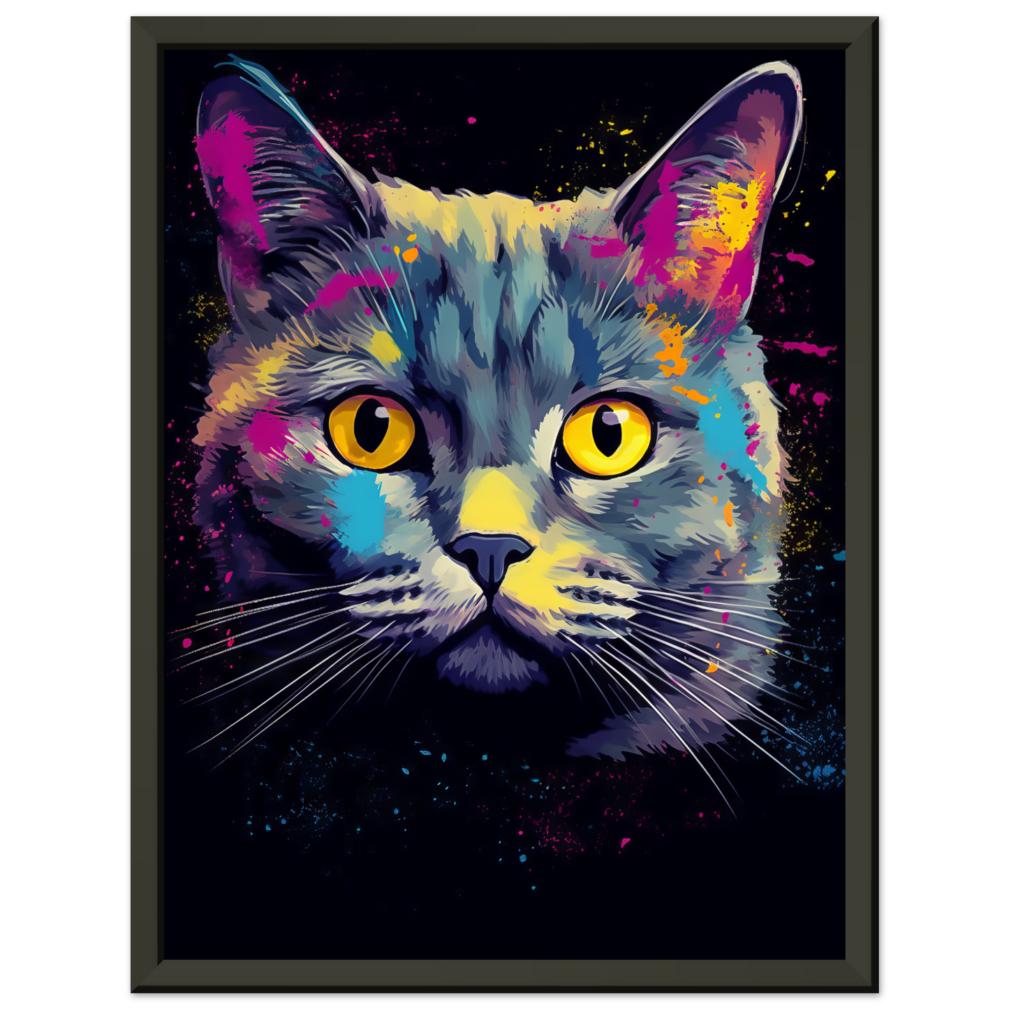 Katze Britisch Kurzhaar (BKH) Pop-Art (CAT19)