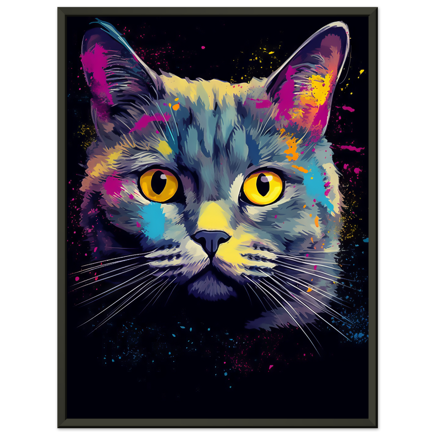 Katze Britisch Kurzhaar (BKH) Pop-Art (CAT19)