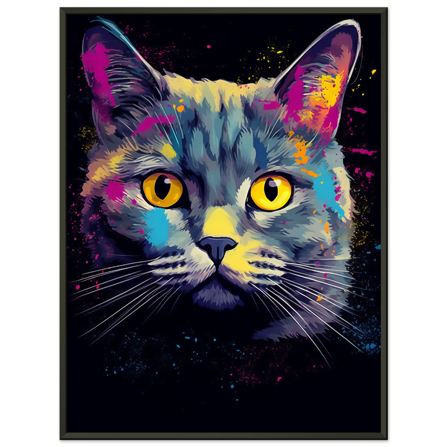 Katze Britisch Kurzhaar (BKH) Pop-Art (CAT19)