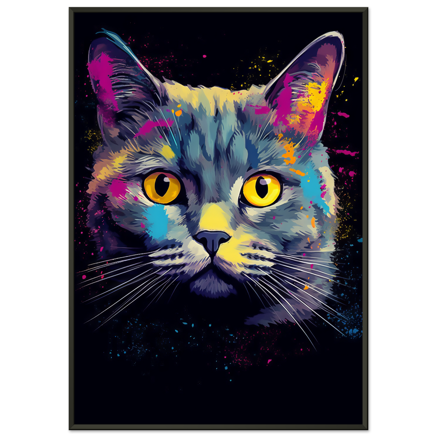 Katze Britisch Kurzhaar (BKH) Pop-Art (CAT19)