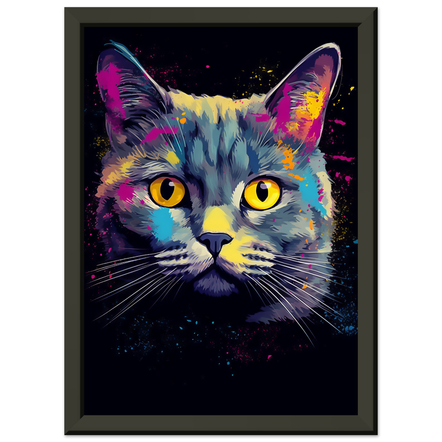 Katze Britisch Kurzhaar (BKH) Pop-Art (CAT19)