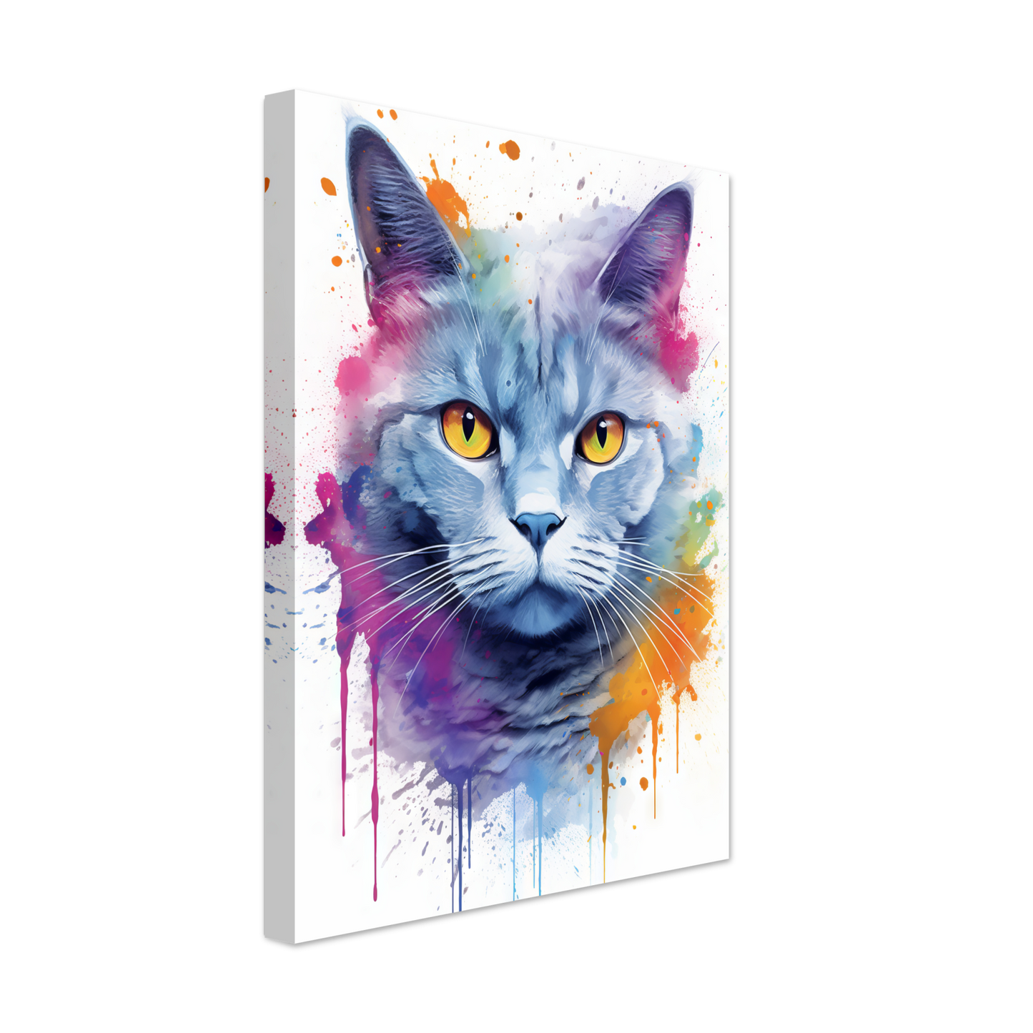 Katze Britisch Kurzhaar (BKH) Pop-Art (CAT21)