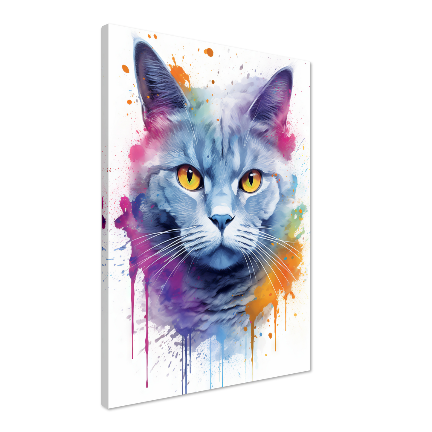 Katze Britisch Kurzhaar (BKH) Pop-Art (CAT21)