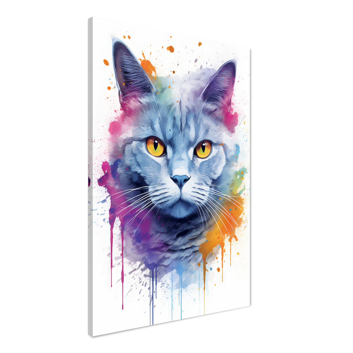 Katze Britisch Kurzhaar (BKH) Pop-Art (CAT21)