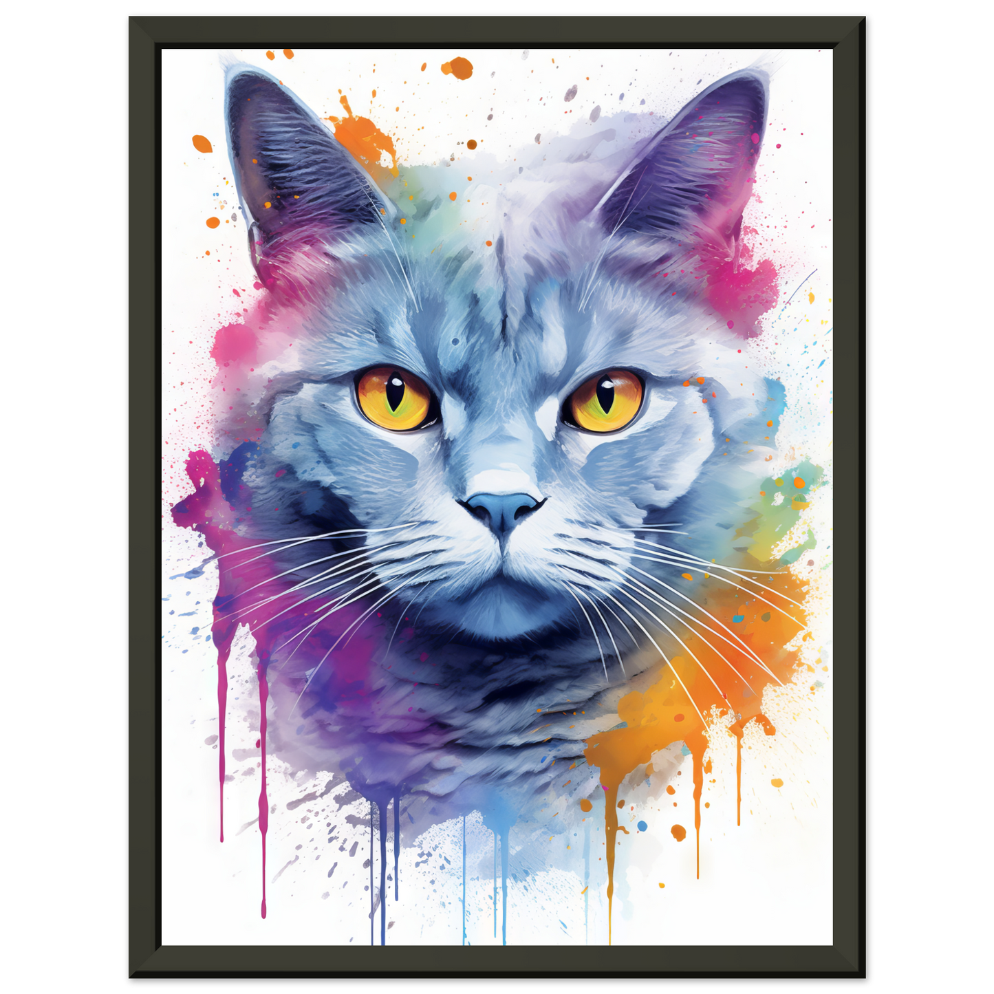 Katze Britisch Kurzhaar (BKH) Pop-Art (CAT21)