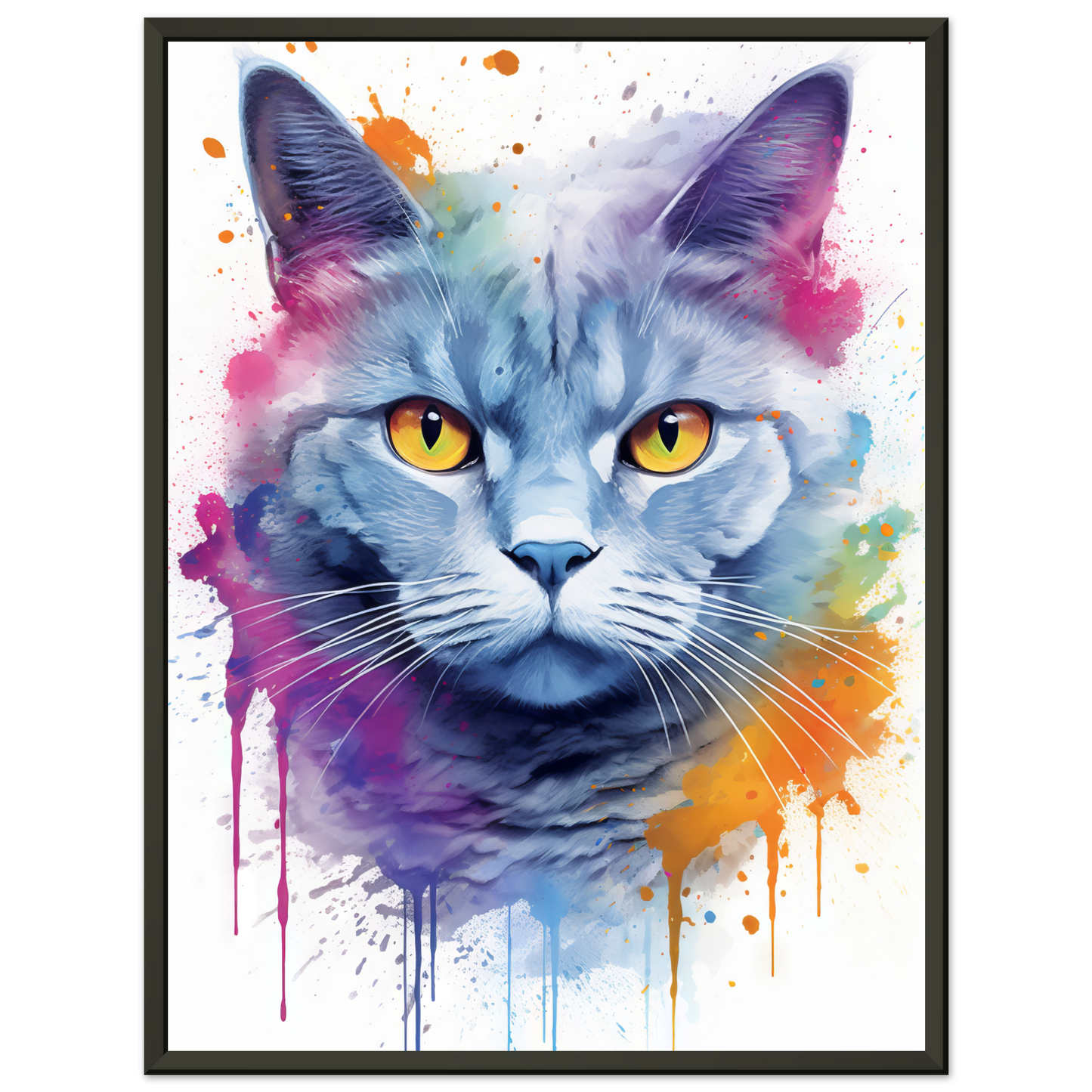 Katze Britisch Kurzhaar (BKH) Pop-Art (CAT21)