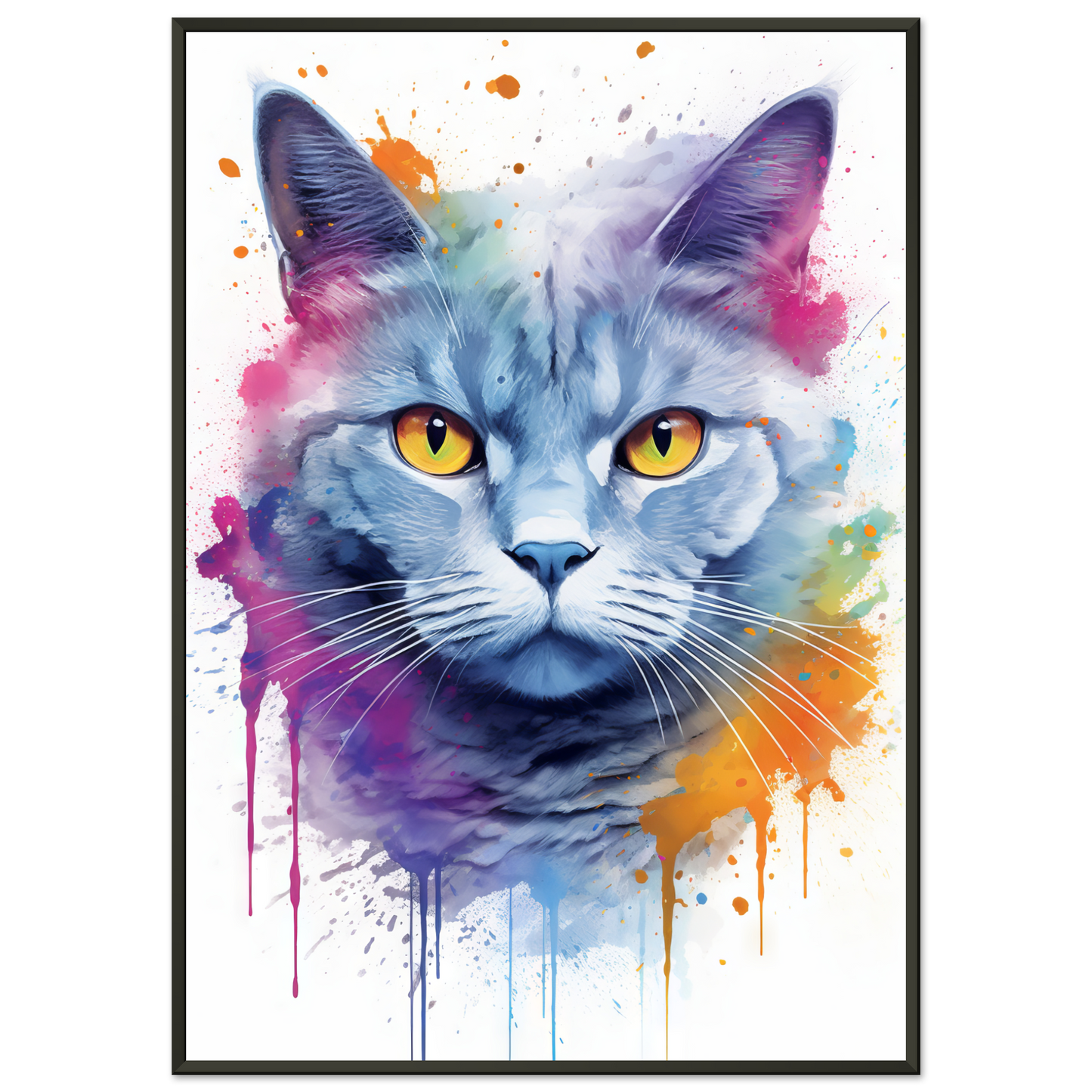 Katze Britisch Kurzhaar (BKH) Pop-Art (CAT21)