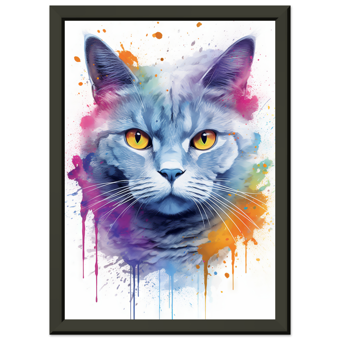 Katze Britisch Kurzhaar (BKH) Pop-Art (CAT21)