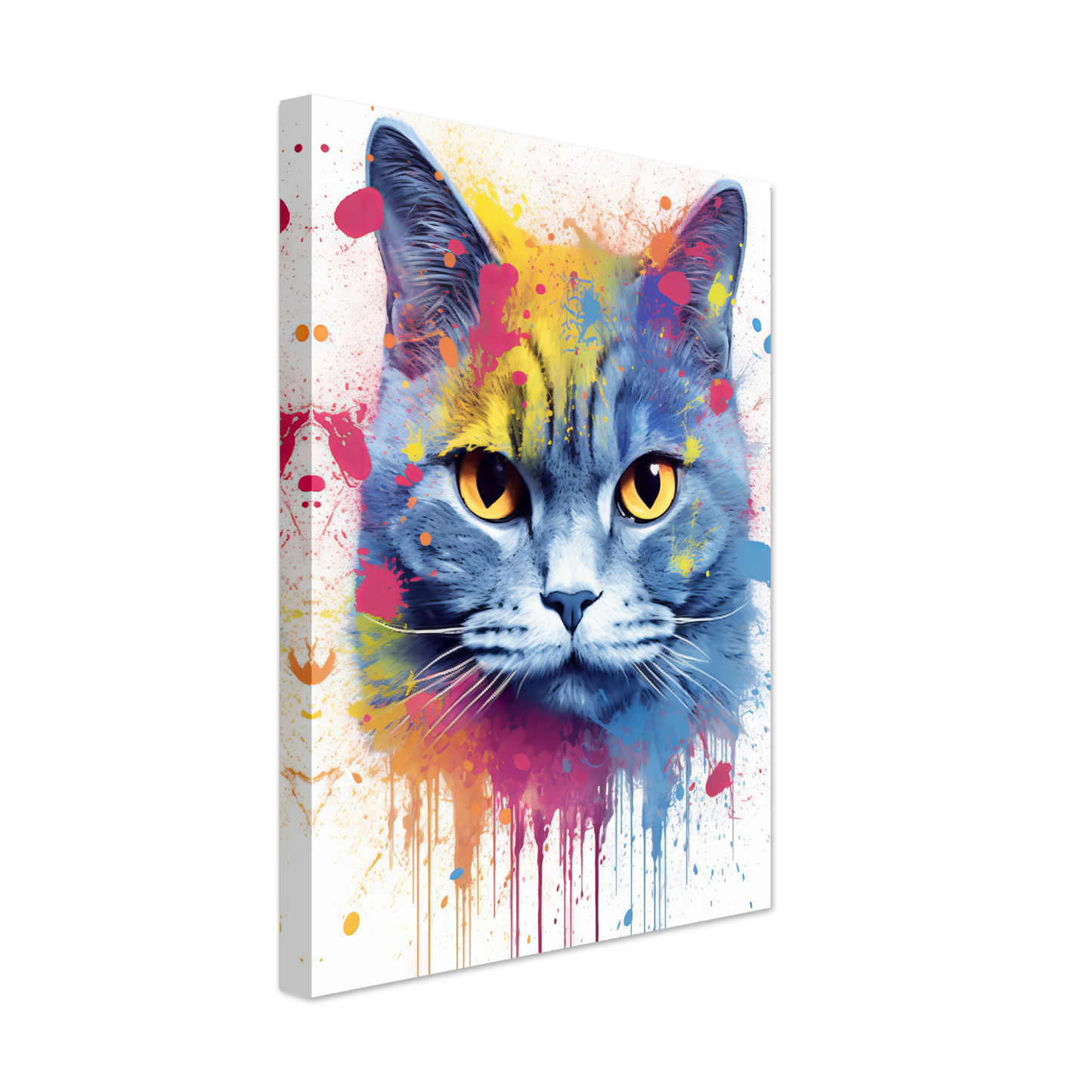 Katze Britisch Kurzhaar (BKH) Pop-Art (CAT22)