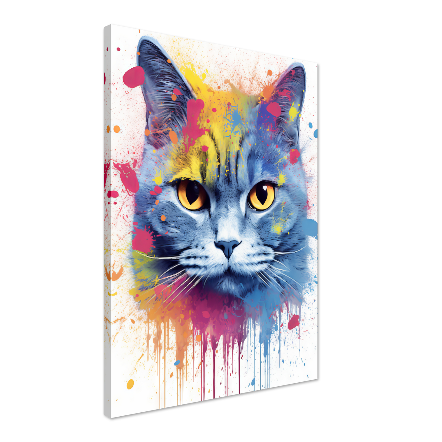 Katze Britisch Kurzhaar (BKH) Pop-Art (CAT22)