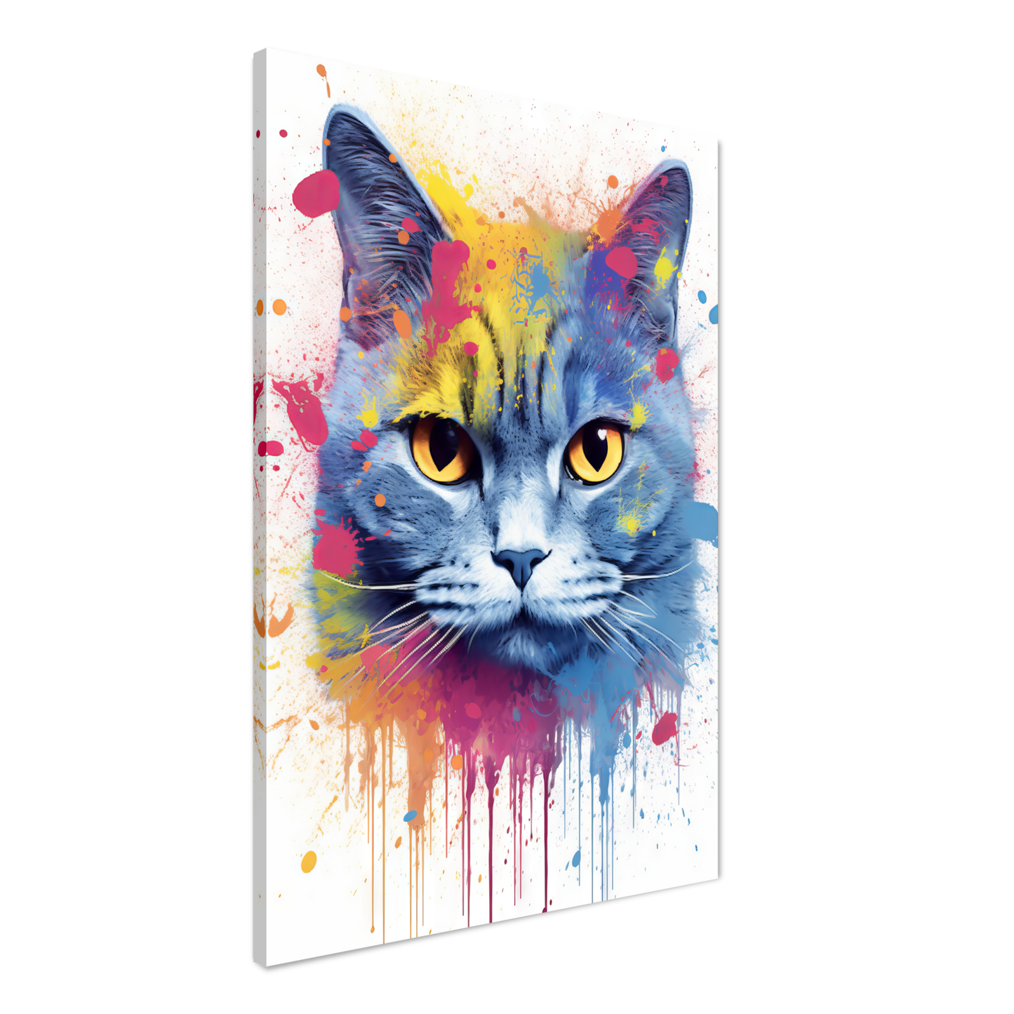 Katze Britisch Kurzhaar (BKH) Pop-Art (CAT22)