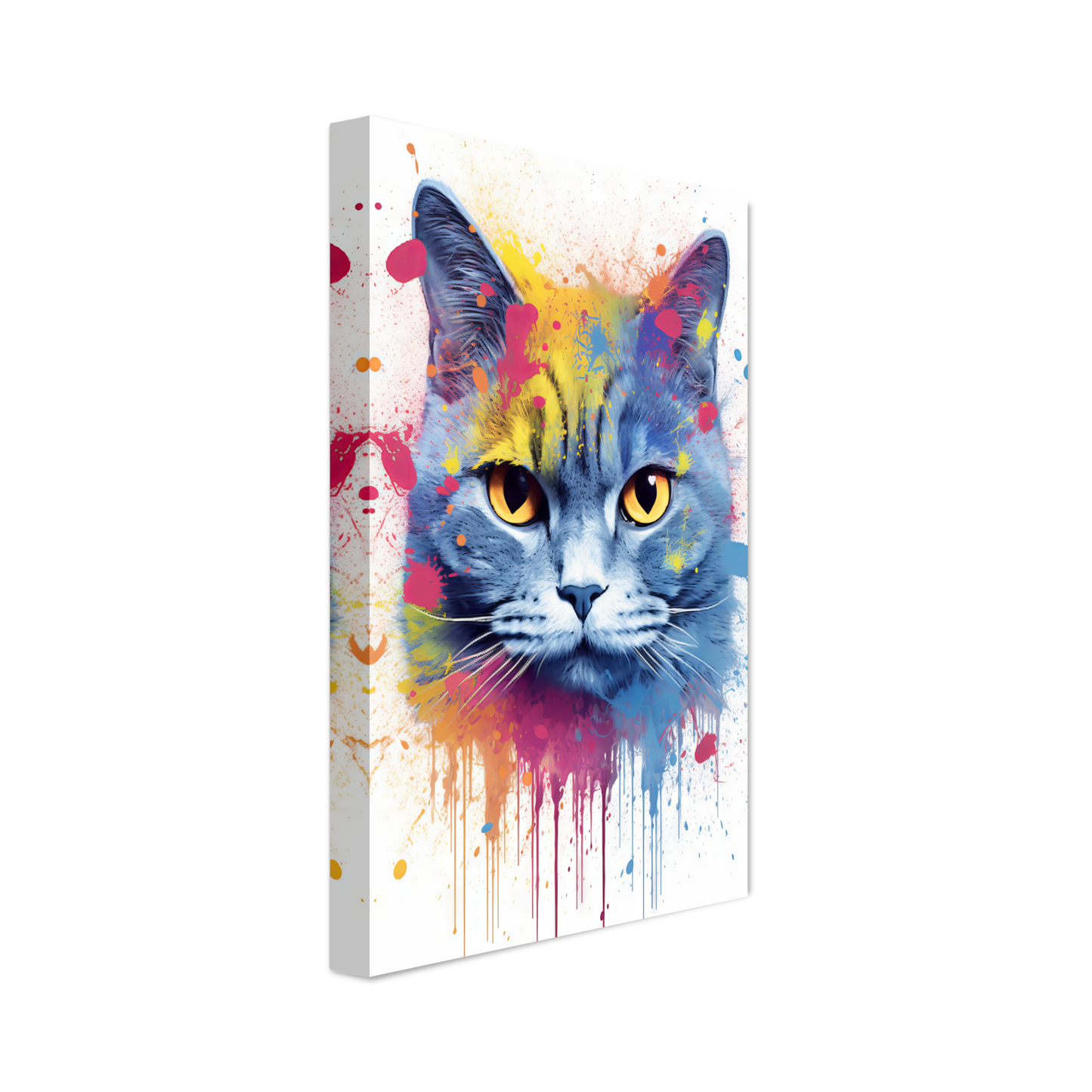Katze Britisch Kurzhaar (BKH) Pop-Art (CAT22)