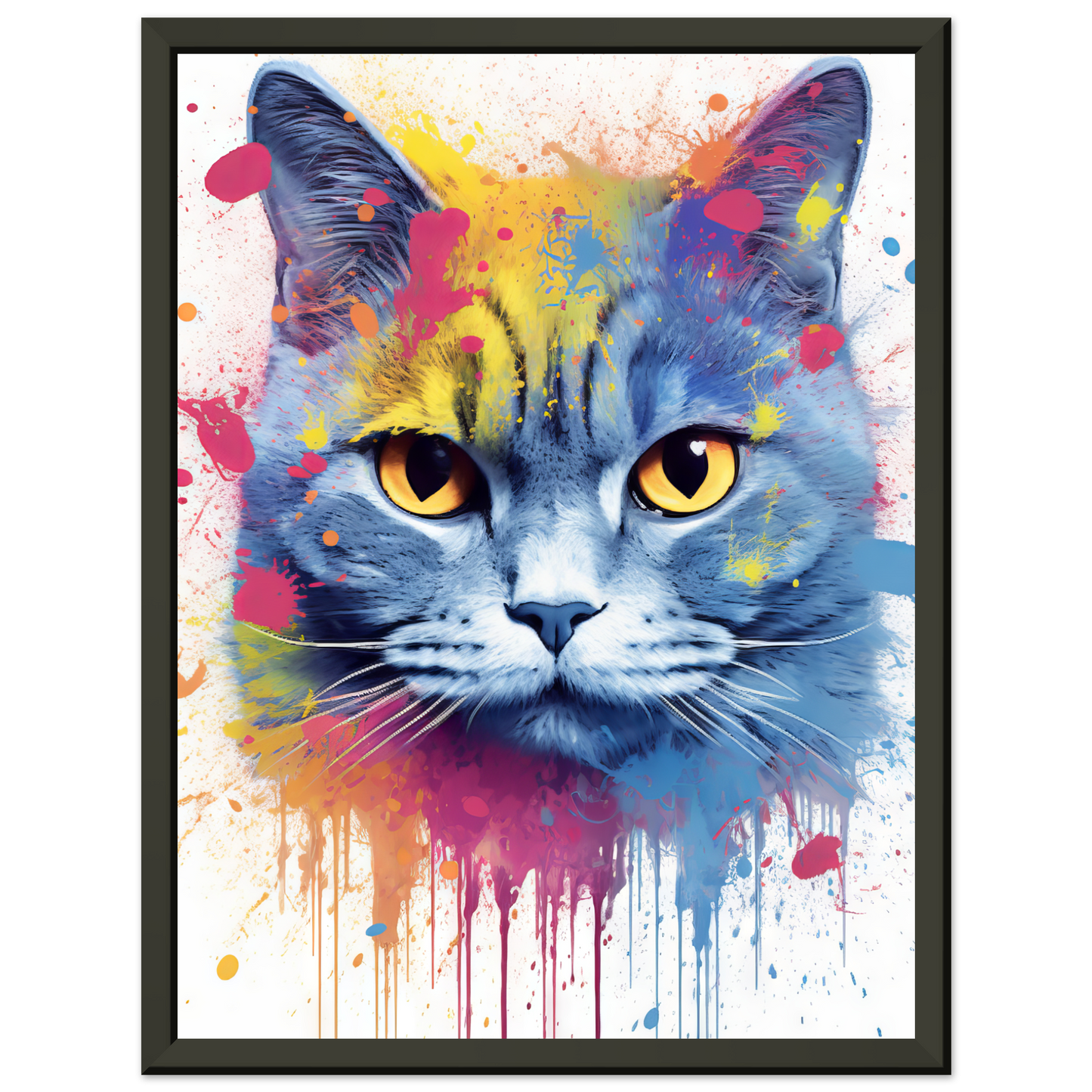 Katze Britisch Kurzhaar (BKH) Pop-Art (CAT22)