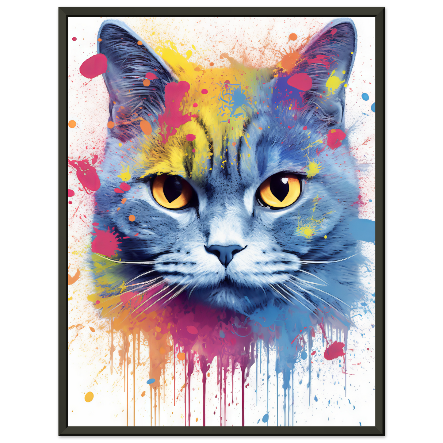 Katze Britisch Kurzhaar (BKH) Pop-Art (CAT22)