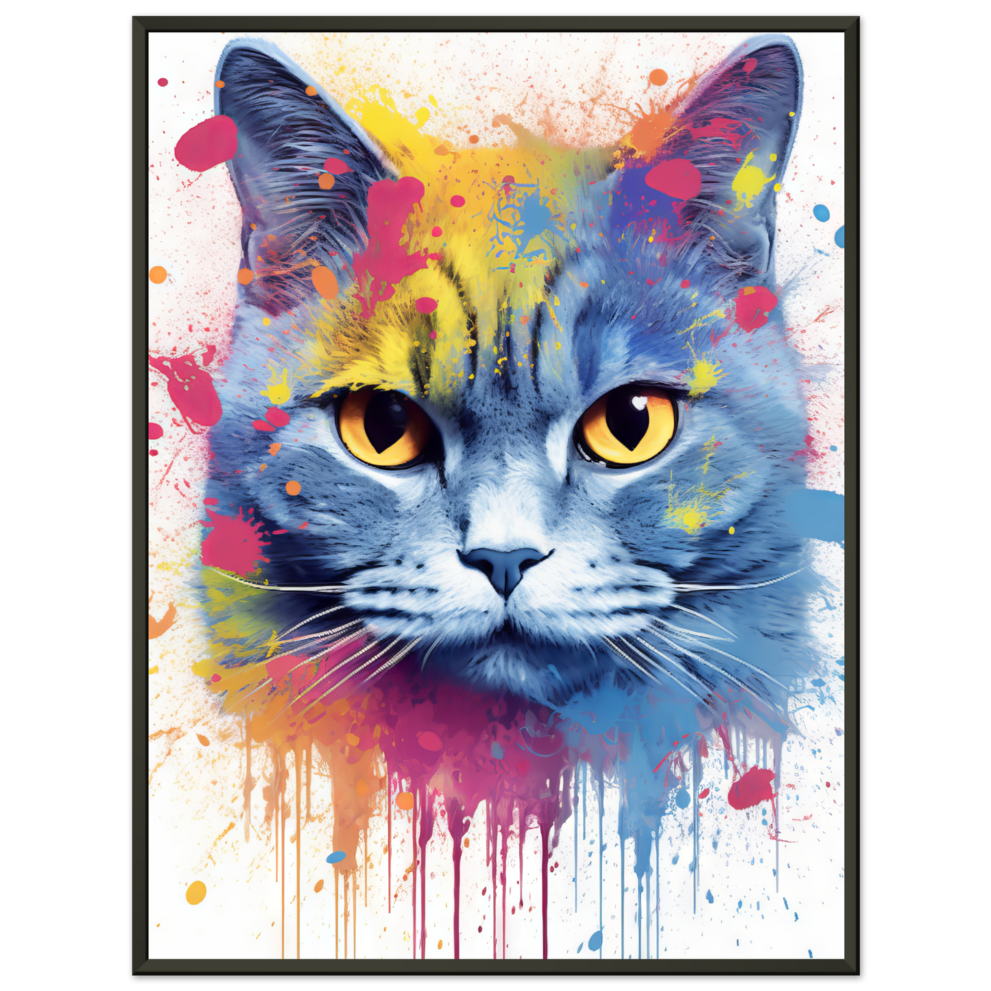 Katze Britisch Kurzhaar (BKH) Pop-Art (CAT22)