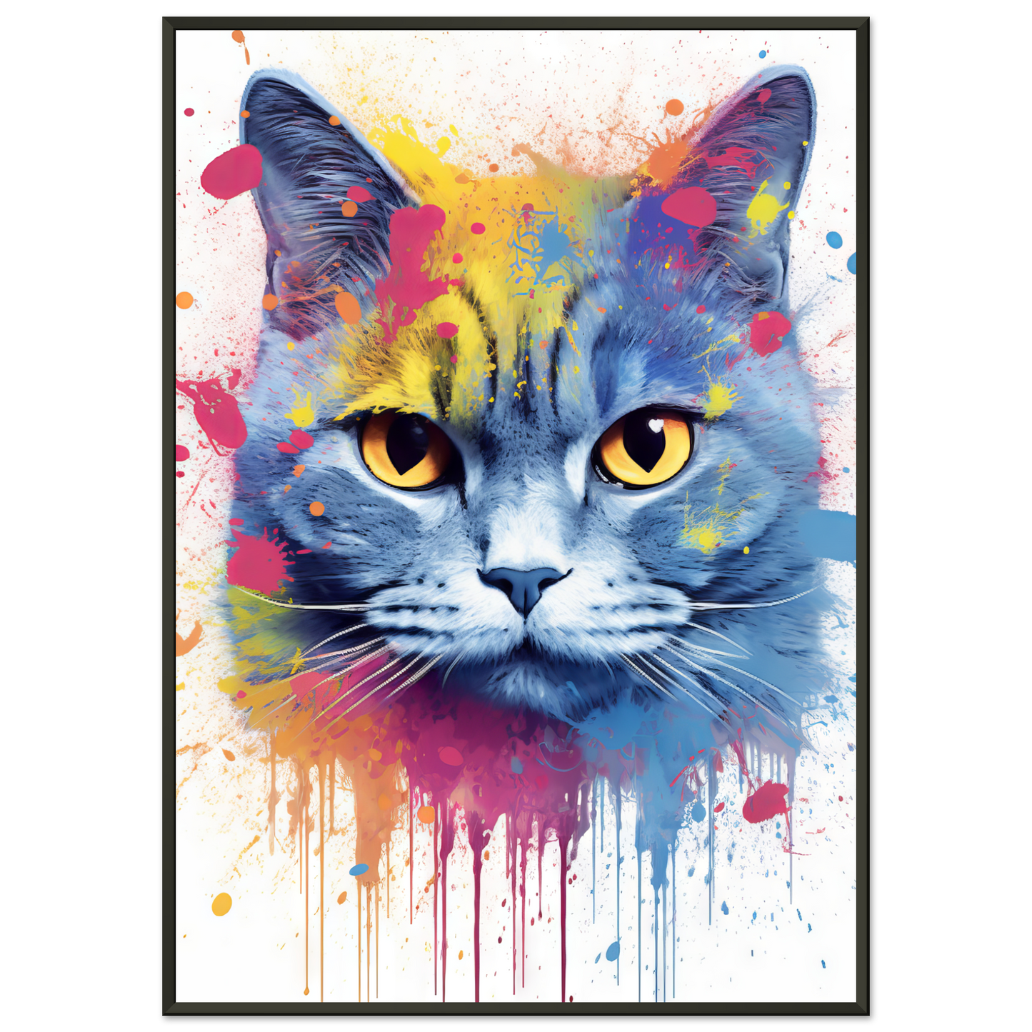 Katze Britisch Kurzhaar (BKH) Pop-Art (CAT22)