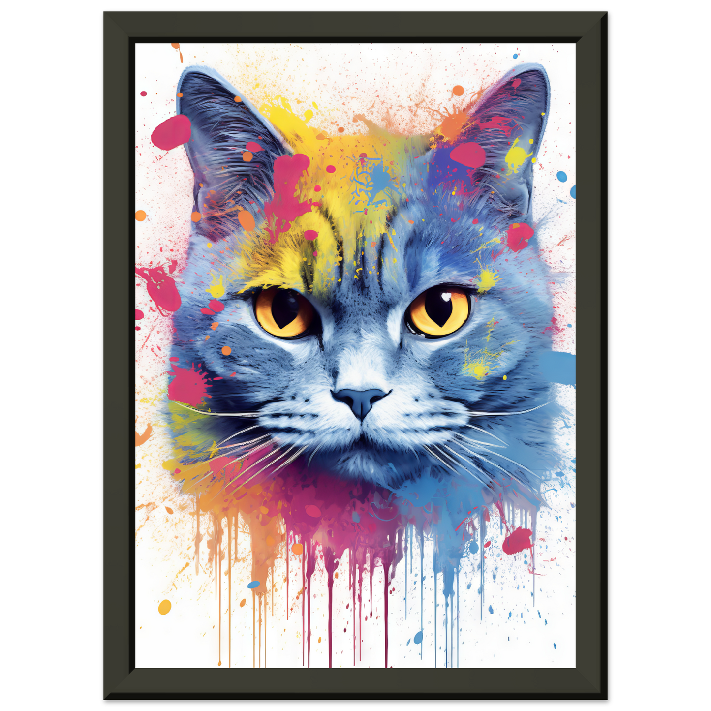 Katze Britisch Kurzhaar (BKH) Pop-Art (CAT22)