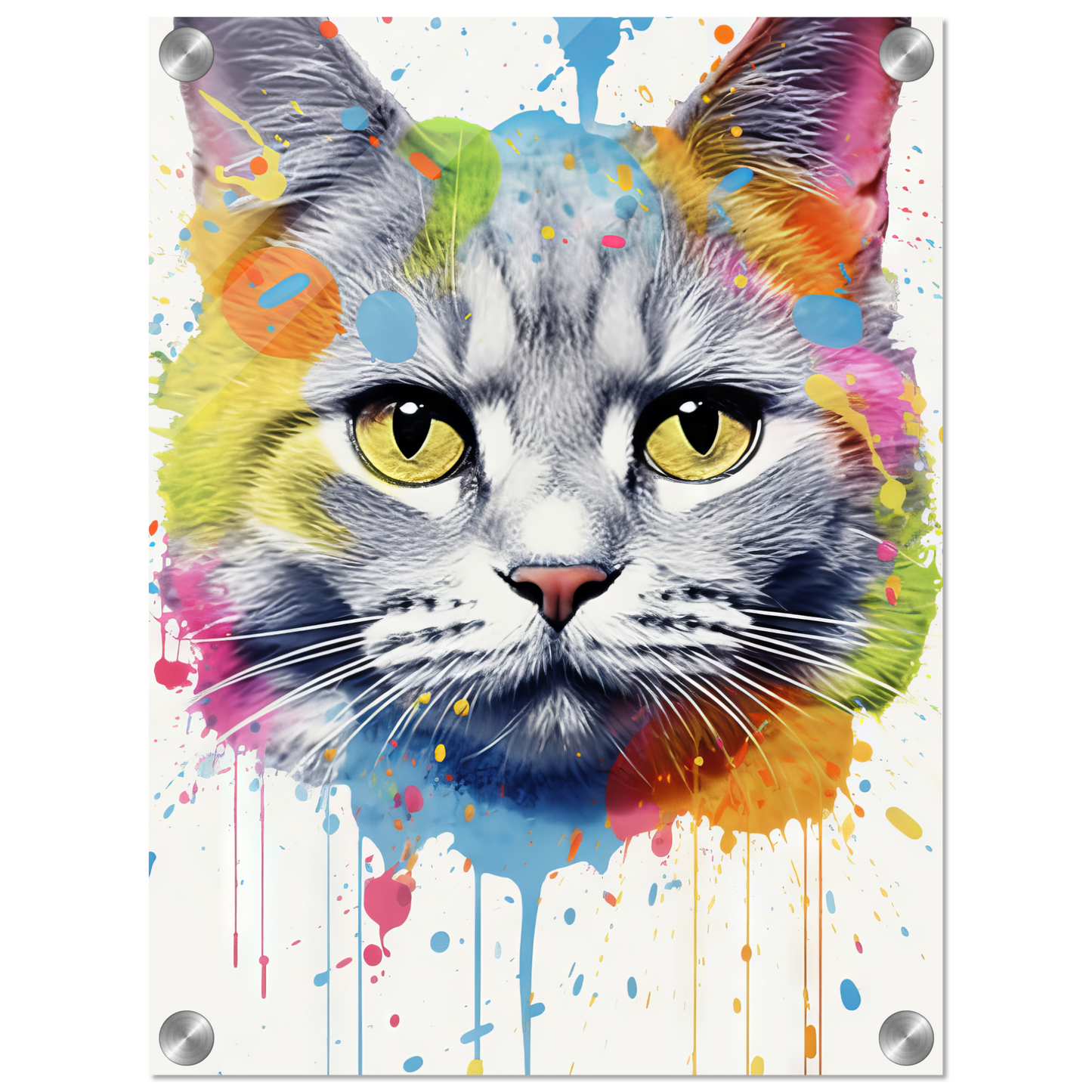 Katze Britisch Kurzhaar (BKH) Pop-Art (CAT23)