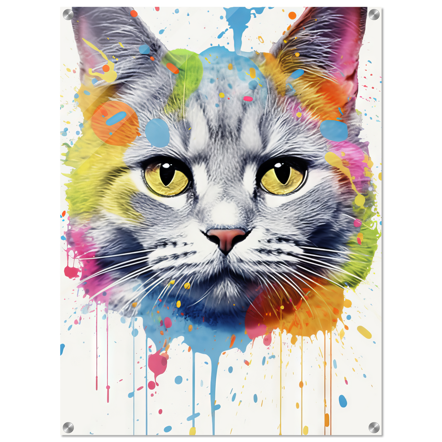 Katze Britisch Kurzhaar (BKH) Pop-Art (CAT23)