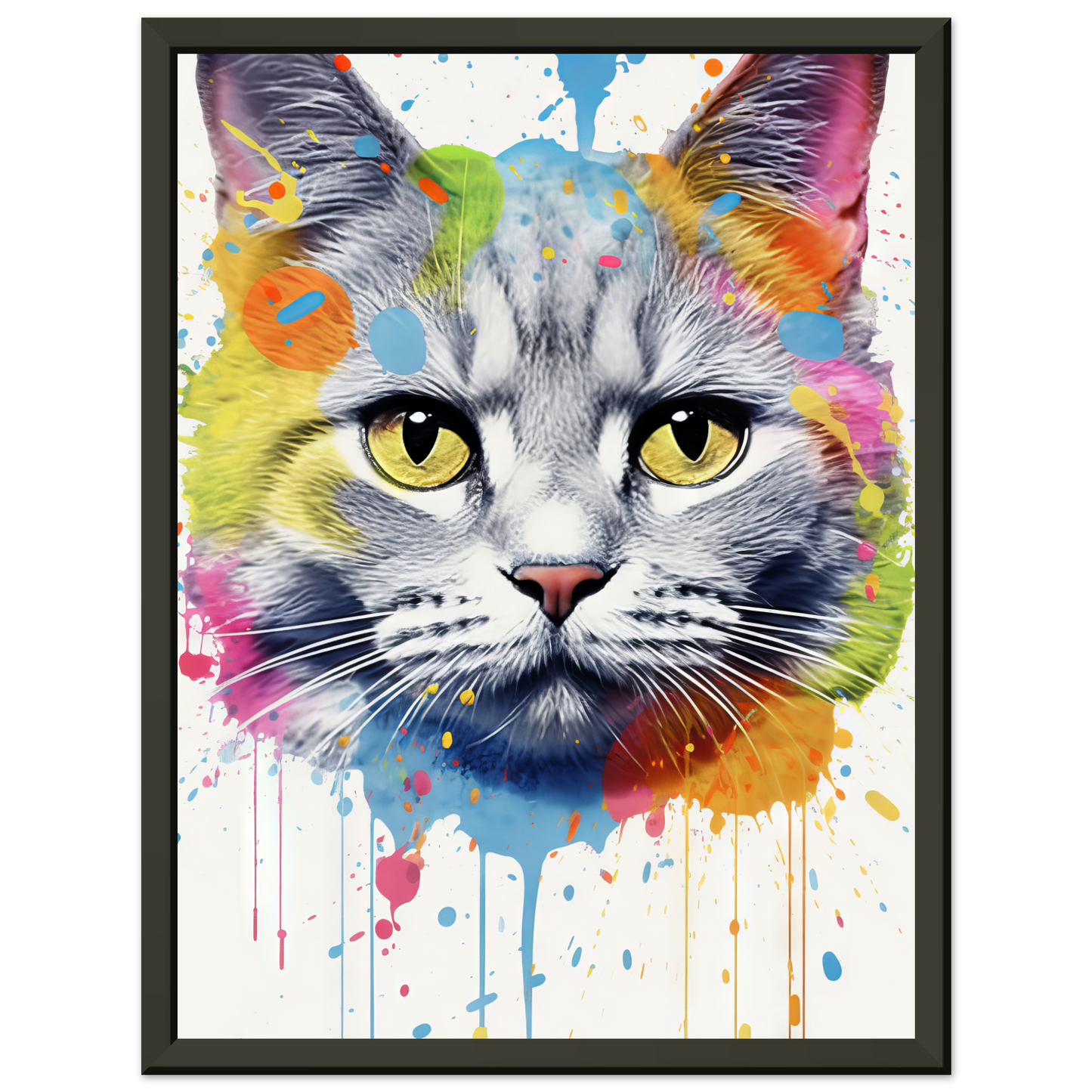 Katze Britisch Kurzhaar (BKH) Pop-Art (CAT23)
