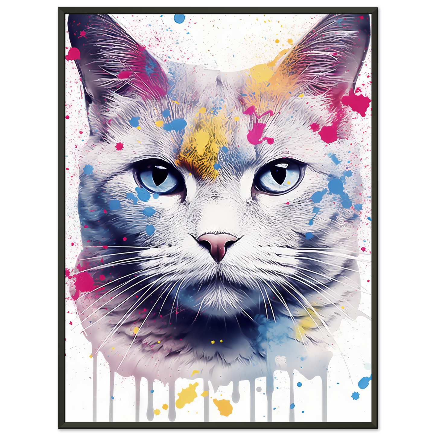 Katze Britisch Kurzhaar (BKH) Pop-Art (CAT24)