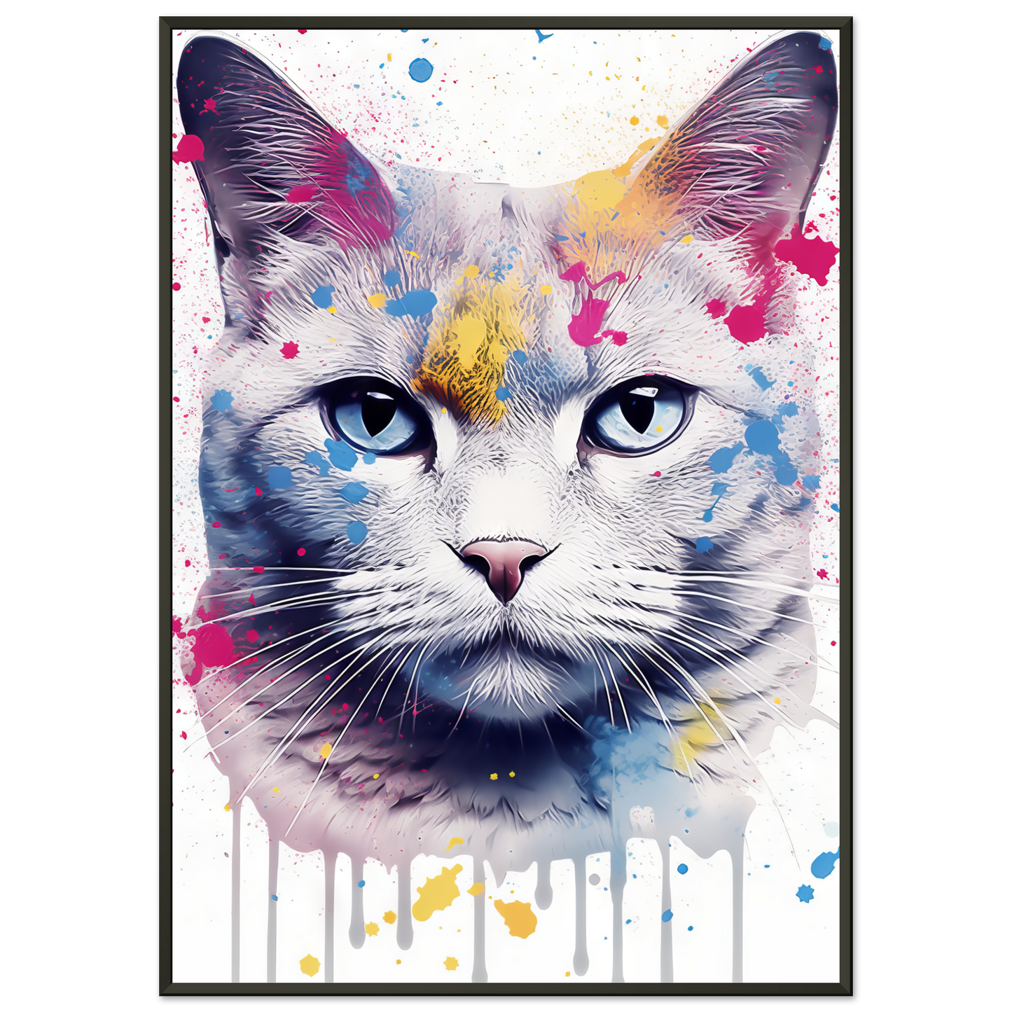 Katze Britisch Kurzhaar (BKH) Pop-Art (CAT24)