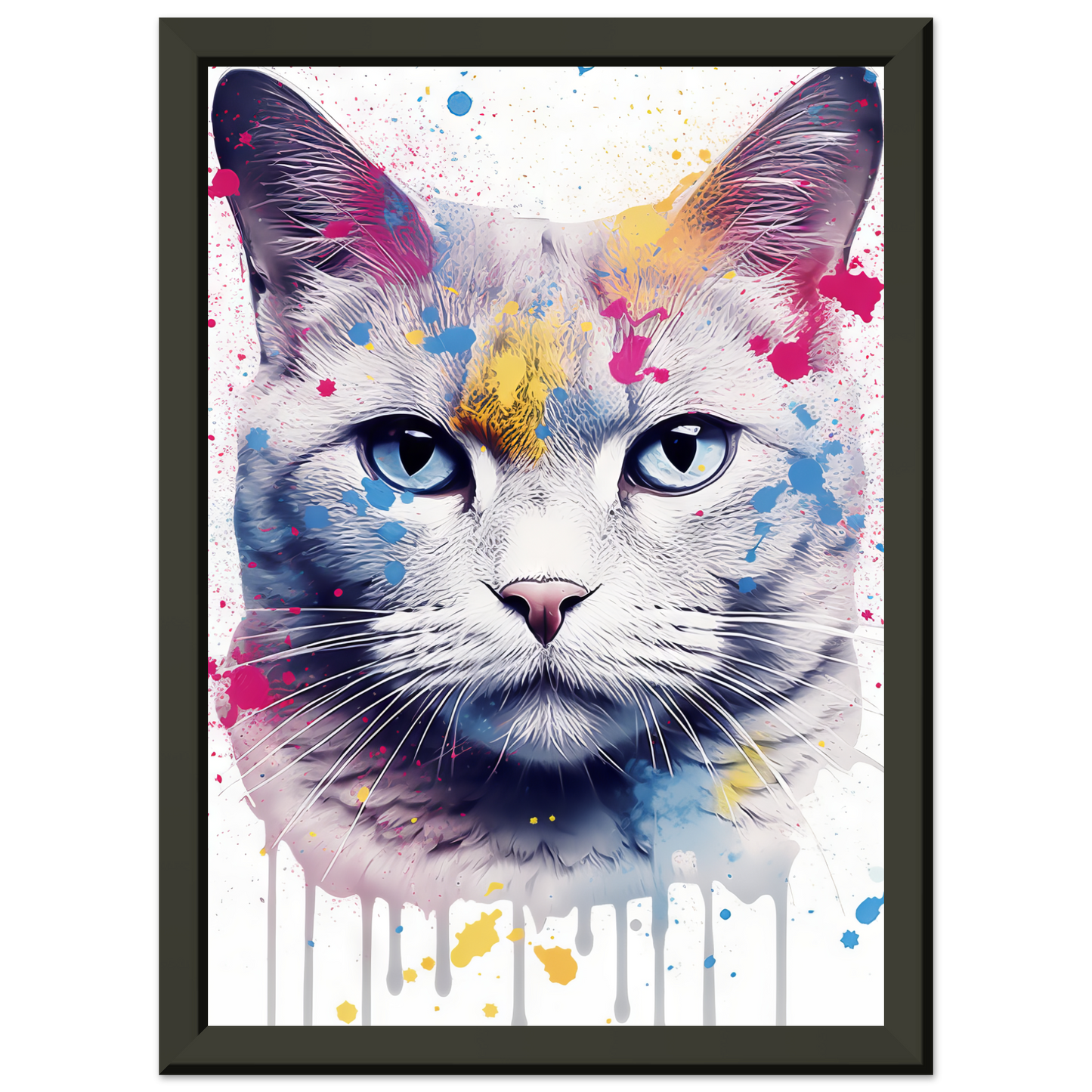 Katze Britisch Kurzhaar (BKH) Pop-Art (CAT24)