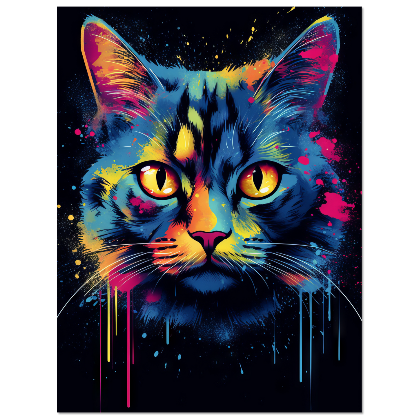 Katze Siam Pop-Art (CAT25)