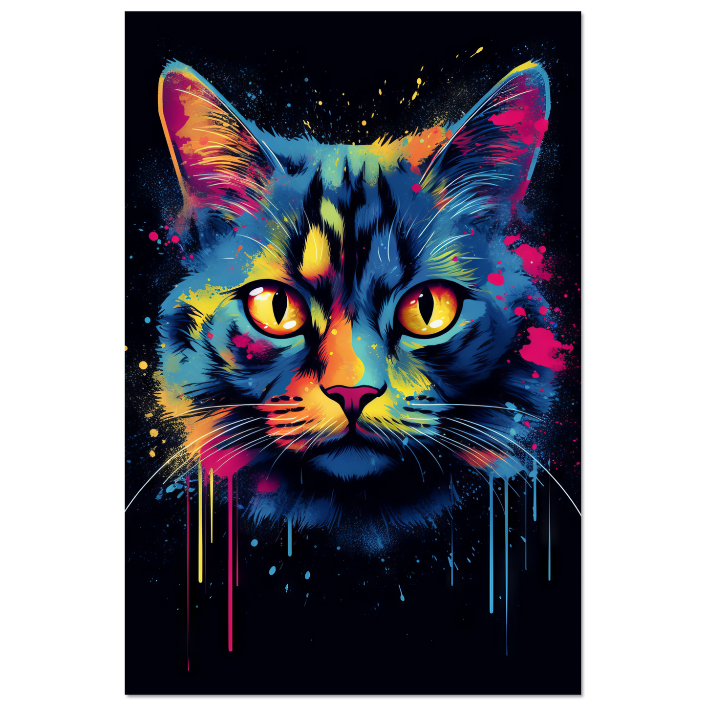 Katze Siam Pop-Art (CAT25)