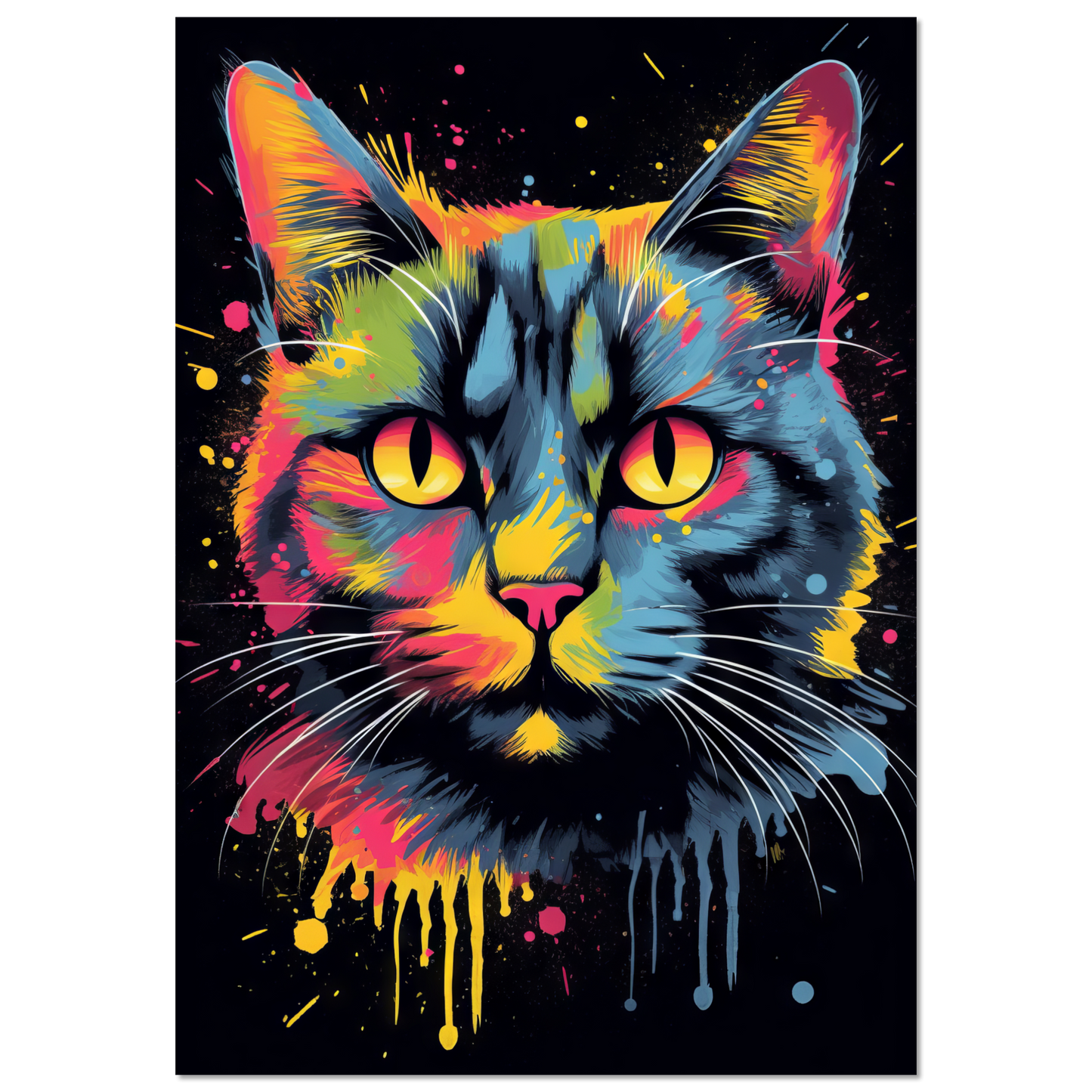 Katze Siam Pop-Art (CAT26)