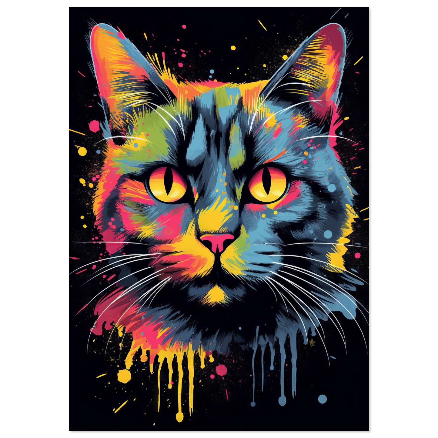 Katze Siam Pop-Art (CAT26)