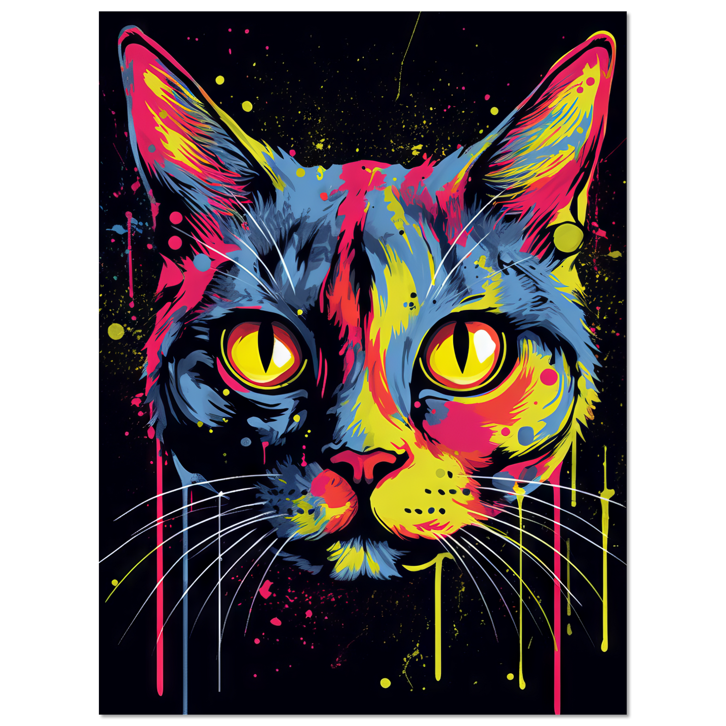 Katze Siam Pop-Art (CAT27)