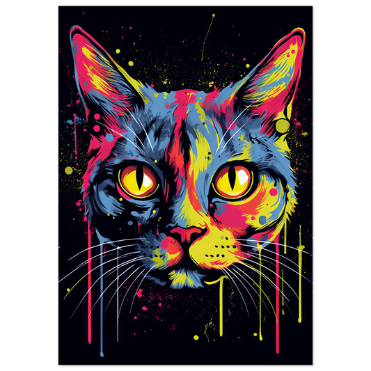 Katze Siam Pop-Art (CAT27)