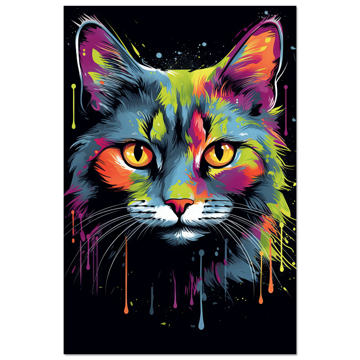 Katze Siam Pop-Art (CAT28)