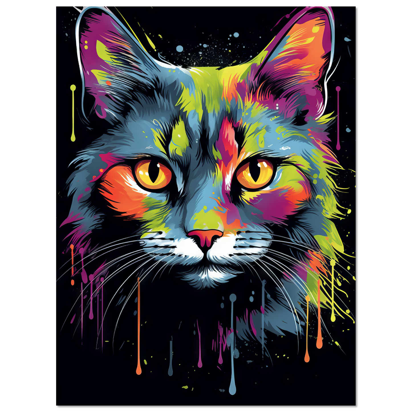 Katze Siam Pop-Art (CAT28)