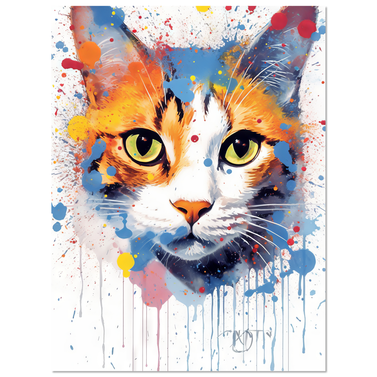 Katze Siam Pop-Art (CAT30)