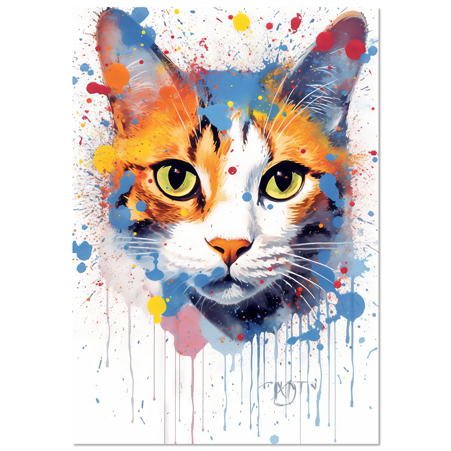 Katze Siam Pop-Art (CAT30)