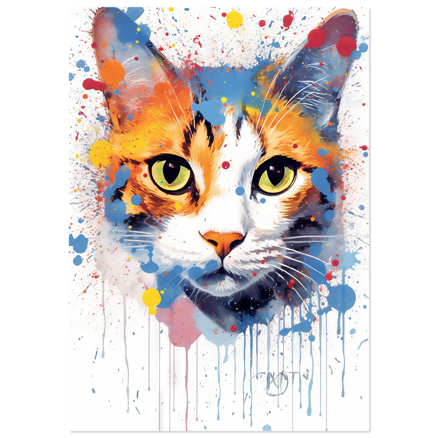 Katze Siam Pop-Art (CAT30)