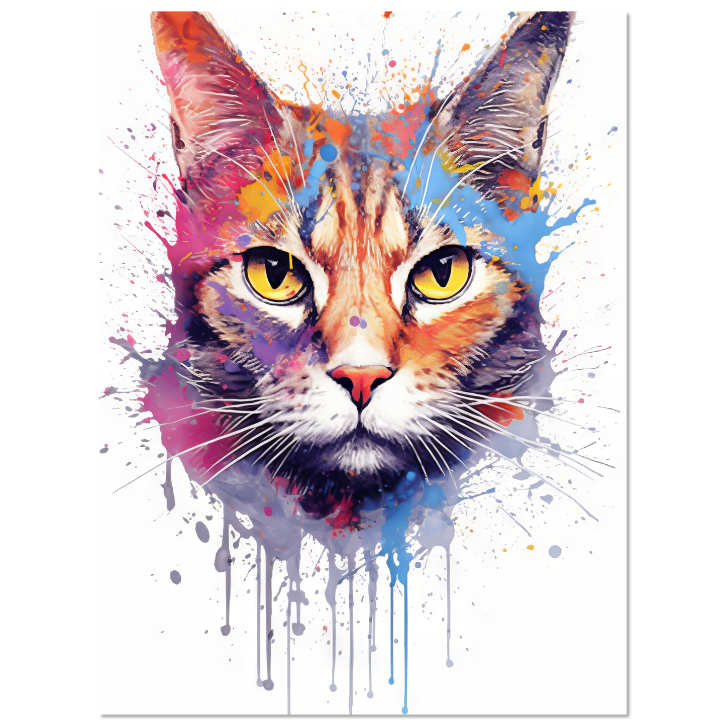 Cat Siamese pop art (CAT32)