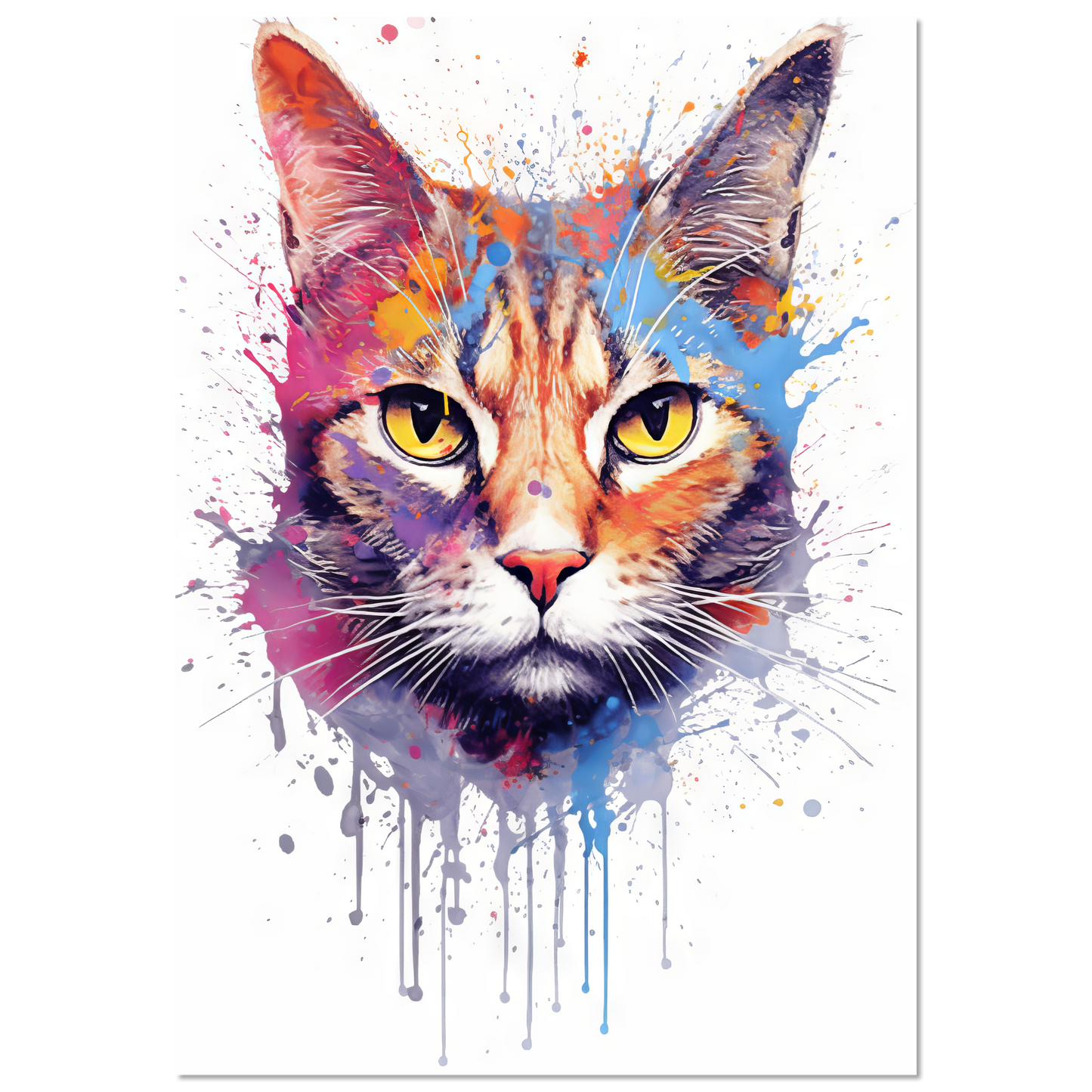 Cat Siamese pop art (CAT32)