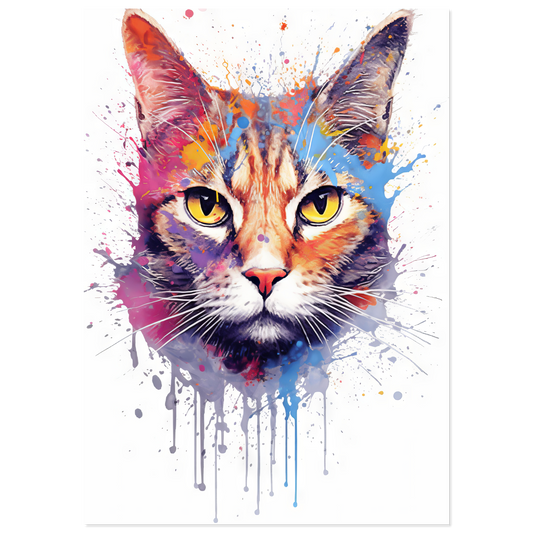 Katze Siam Pop-Art (CAT32)