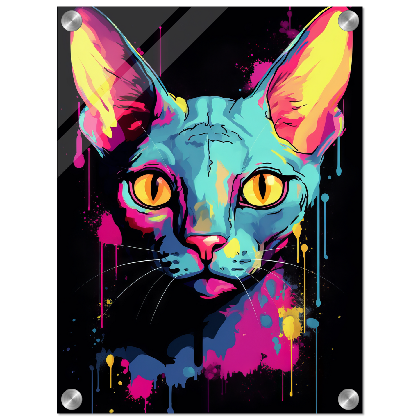 Katze Sphynx Pop-Art (CAT33)