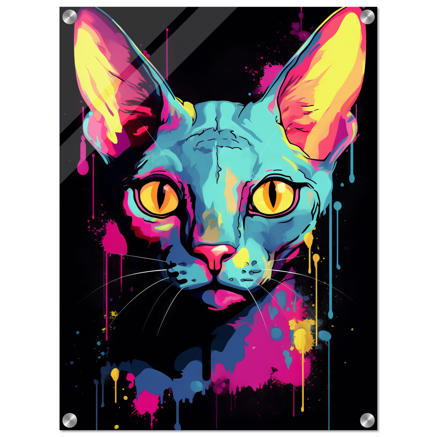 Katze Sphynx Pop-Art (CAT33)