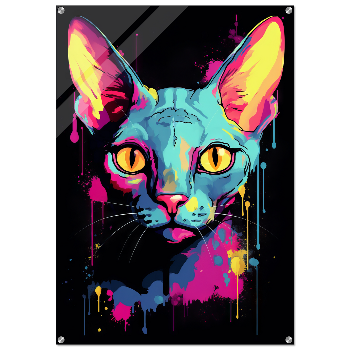 Katze Sphynx Pop-Art (CAT33)