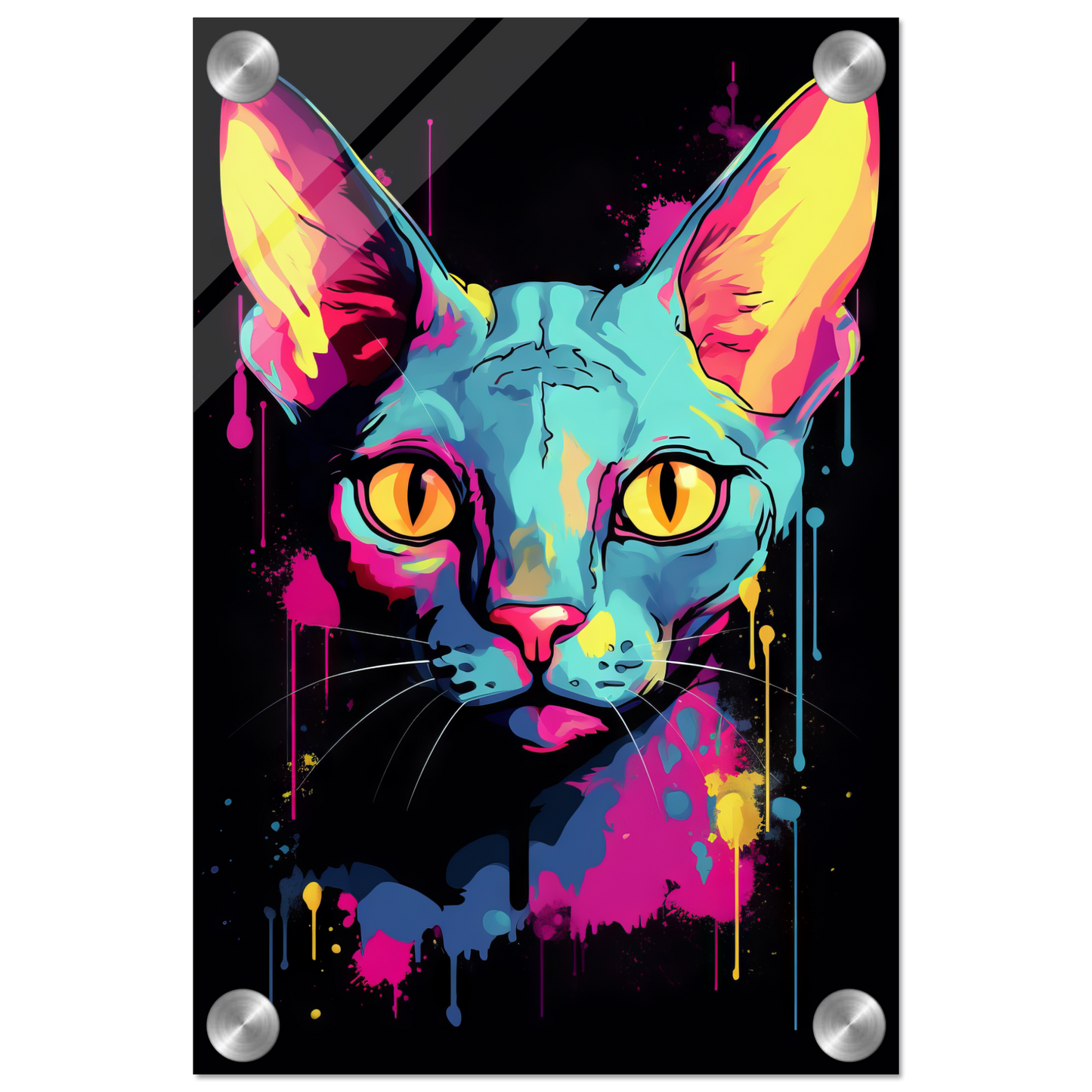 Katze Sphynx Pop-Art (CAT33)