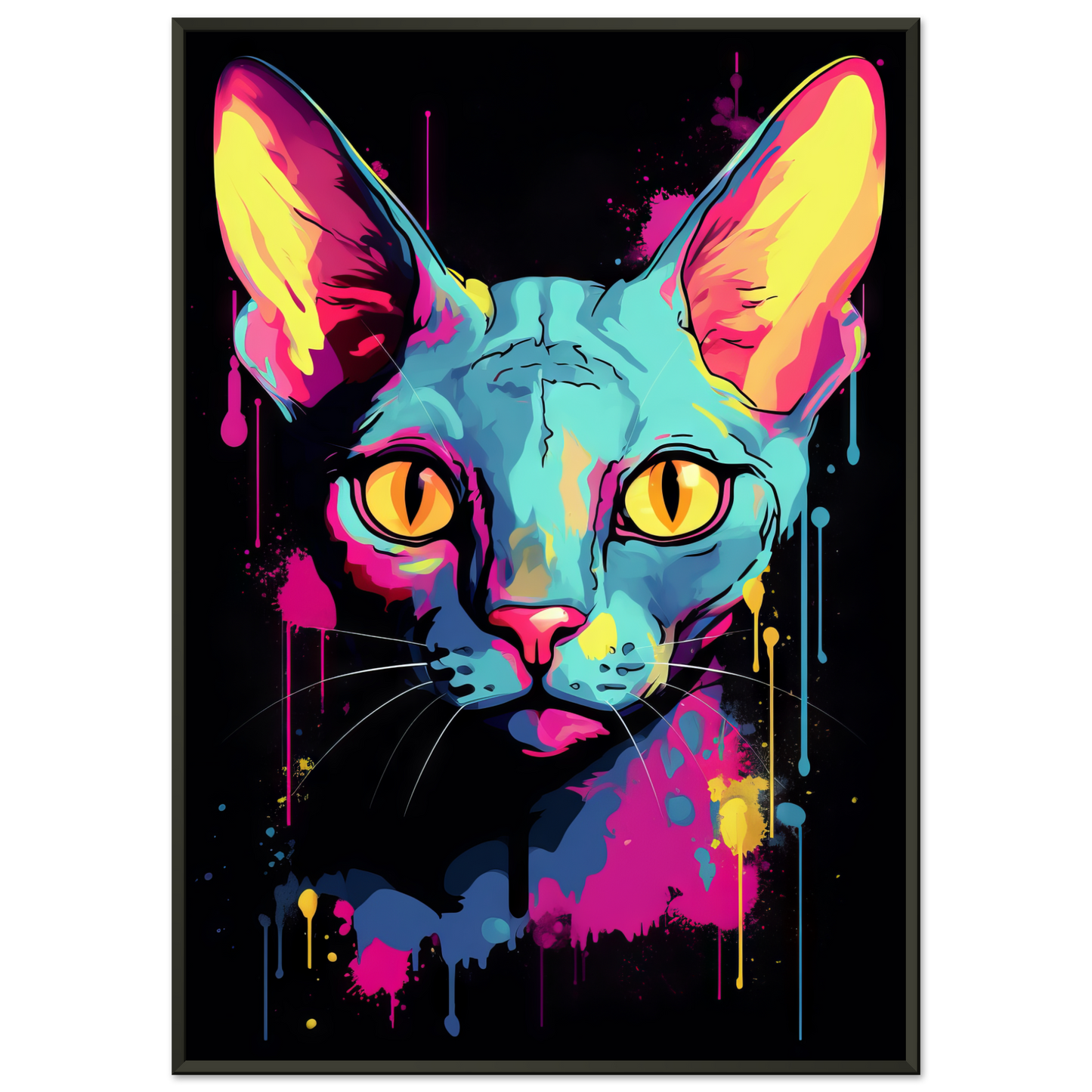 Katze Sphynx Pop-Art (CAT33)