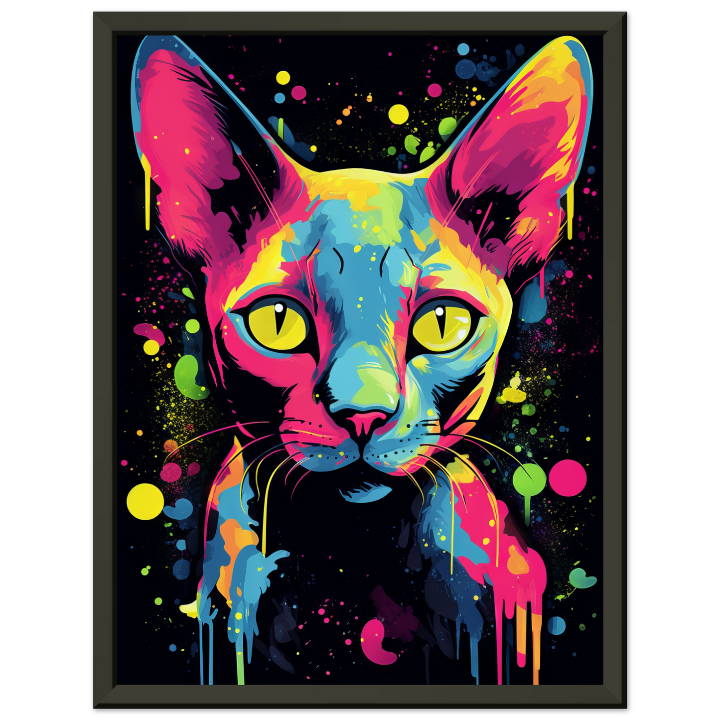 Katze Sphynx Pop-Art (CAT34)